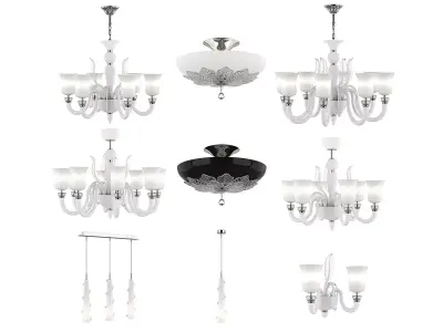 804 Petalo Lightstar Collection of Lamps 3D Model Pack