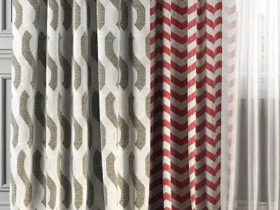 Curtain Set 161 3D model