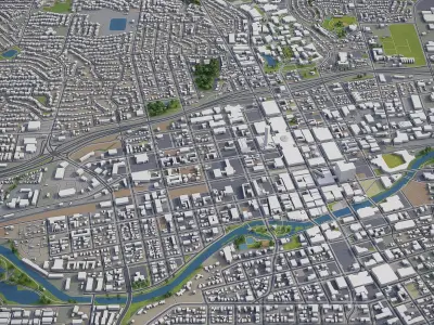 Reno-Sparks  Low-poly 3D model