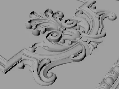 DOOR High quality 3d models for processing on a cnc machine STL  3D model