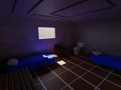 Prison Interior Low-poly 3D model