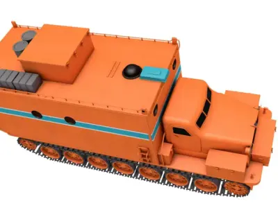 Kharkovchanka-2 Soviet Antarctic Cruisers Stt 3D model