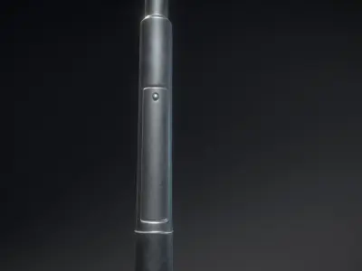 Sci-Fi Street Light 14 version 15 10m with pole 1 Low-poly 3D model