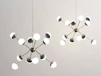 Rewire Custom Orb Chandelier Free 3D model