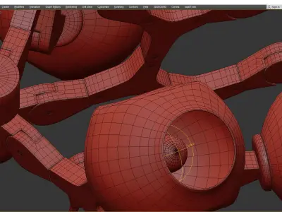  Bang Multi color Low-poly 3D model