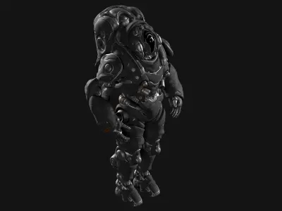  Combat Suit 04 - Backpack - Dark 