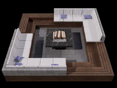 SITTING AREA NO2 A 3D model