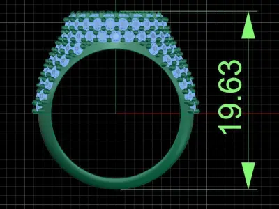 Jewelry ring 415 3D print model