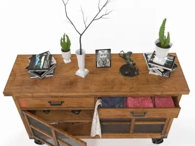 KARE Sideboard Off Road 2 Doors 3D model