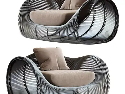 Armchair Lolah 3D model