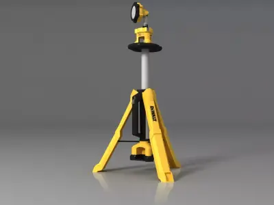 DEWALT 20v Tripod Light DCL079B Low-poly 3D model