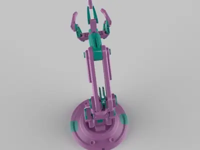 Robotic arm machine scifi 3D model