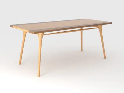 fatty Dining Set 3D model