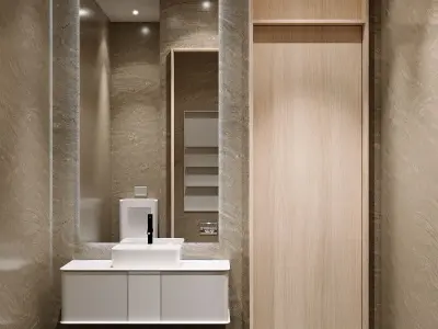 BATHROOM INTERIOR FULL 3D SCENE 3D model