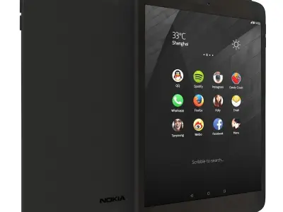 Nokia N Lava Gray 3D model