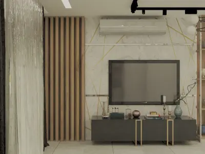 Modern home interior design 3D model