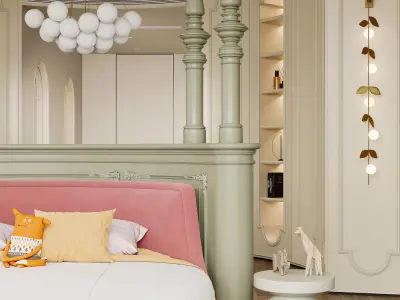 Bedroom interior scenes 3D model 49