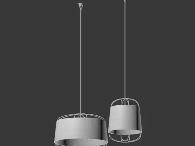 Lanterna Pendant Light Set Petitefriture 3D model