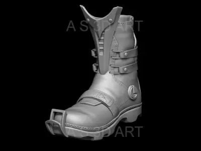 Sci fi shoes vol1 highpoly zbrush 3D model