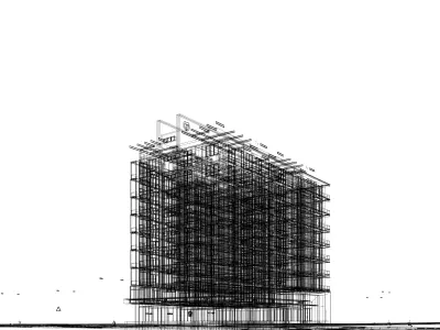 Modern Apartment Exterior 3D model