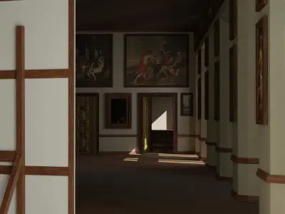 Meninas Room Low-poly 3D model