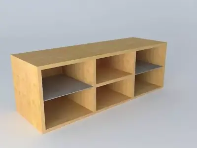 Shelf Cabinet DOORS HDO2FS 6 17 BRW Milano Oak 3D model