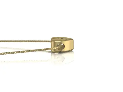 Pendant initial heart H 3D print model