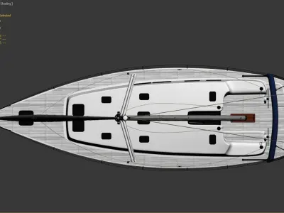 boat 3D model sailboat 3D model