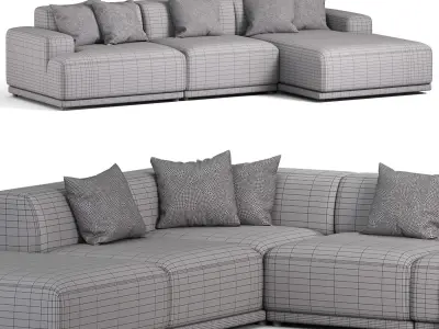 Connect Soft Modular Sofa 3D model