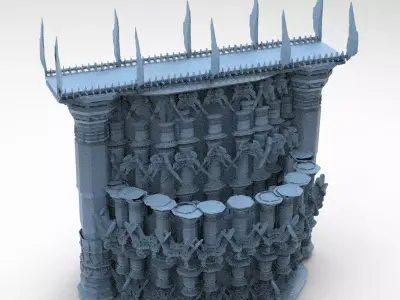 Dark Celtic Ring Bridge 2 3D model