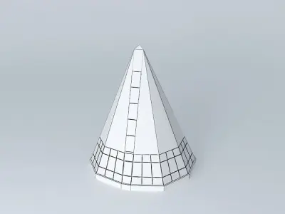 ashitkovo cone with solar panels Free 3D model