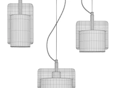 SKOVL chandelier  Low-poly 3D model