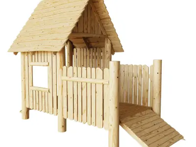 Terrace house 3D model