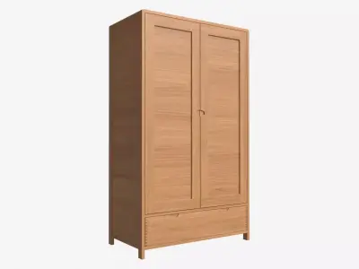 Wardrobe 2 Door Ercol Bosco 3D model