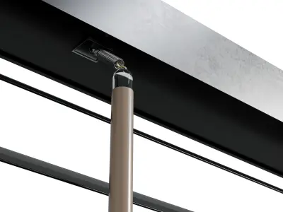 Metal Blinds black 1500 in 35mm v2 Low-poly 3D model