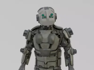 Scifi Soldier - Operator 012 Low-poly 3D model