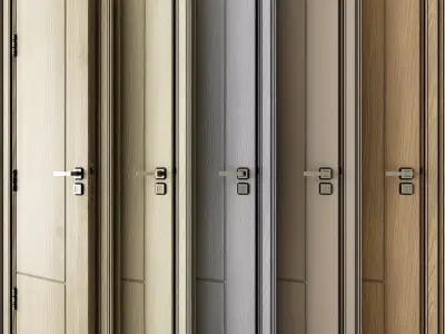 door 001 - 5 color  3D model