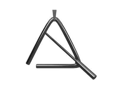 Musical Triangle v1 003 Low-poly 3D model