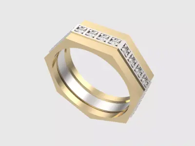 Lucky Heptagon Wedding Ring JDBCo 3D print model