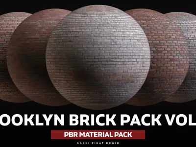 Brooklyn Brick PBR Material Pack Vol 01 Texture