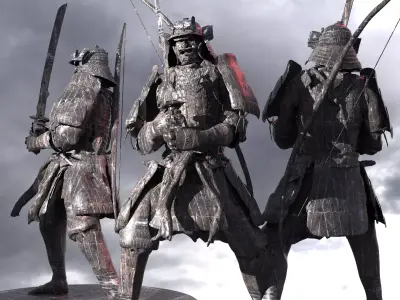 Samurai Warrior Elden Ring inspired 2 3D model