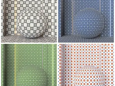 4K Equipe Rivol Ceramics Tile Textures  - 23 Colors - PBR  Texture