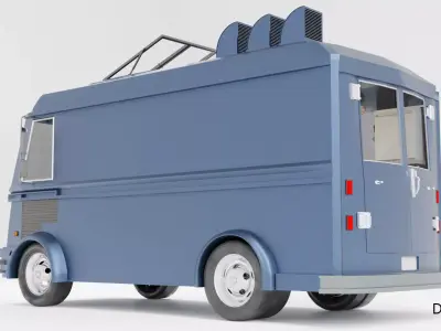 Fast Food Truck - truck 3D Model 3D model