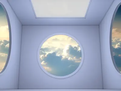 Sci Fi Room 3D model 12