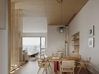 apartment interior scenes  3D model buy