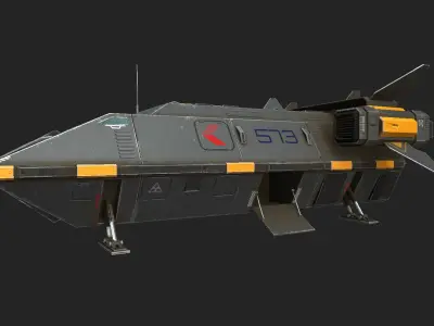 shuttle Low-poly 3D model buy