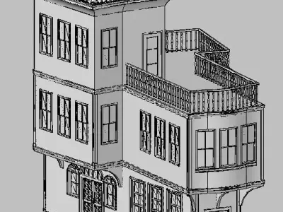 HOUSE 2 turkish Low-poly 3D model