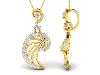 Earring Pendant Set 3dm STL OBJ FBX Render Details 3D print model shop