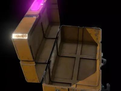 Loot Crate Low-poly 3D model