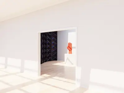 Art Museum Gallery Interior 22 Low-poly 3D model